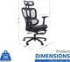 Primo™ International Sealy® Huxley Black Mesh Office Chair-2