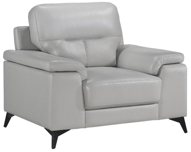 Homelegance® Mischa Silver Gray Chair-0