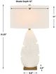 Uttermost® Palm Leaf White Table Lamp-3
