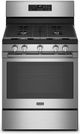 Maytag® 30" Fingerprint Resistant Stainless Steel Freestanding Gas Range with Air Fryer-0