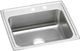 Elkay Lustertone® Classic Lustrous Satin 25" x 21-1/4" x 5" MR2-Hole Single Bowl Drop-In ADA Sink-0