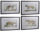 A & B Home 4-Piece Black/Brown Watercolor Wall Art Set-0