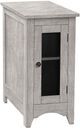 Monarch Specialties Inc. Washed Grey Veneer Narrow Side Table-0