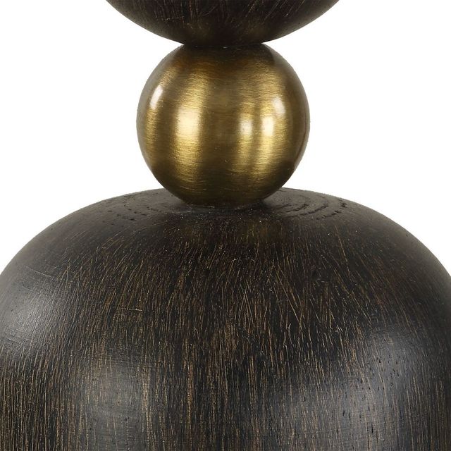 Uttermost® McQuinn Dark Walnut Table Lamp-4