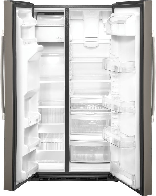 GE® 36 in. 25.1 Cu. Ft. Slate Side-By-Side Refrigerator-2