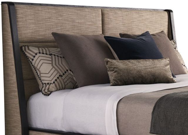 Lexington Home Zanzibar Barcelona Taupe/Tunis California King Upholstered Panel Bed-1