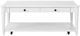 Bernards Citrus Heights White Cocktail Table with Caster-2