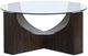 Magnussen Home® Beckham Glass Top Round Cocktail Table with Rustic Tavern Base-1