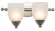 YHD Mirror Lake Brush Nickel 2-Light Vanity Lighting-2