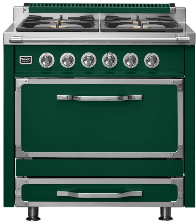 Viking® Tuscany 36" Ivy Pro Style Dual Fuel Range-0