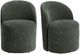 Crestview Collection Fairfax 2-Piece Moss Green Upholstered Side Chair Set-3