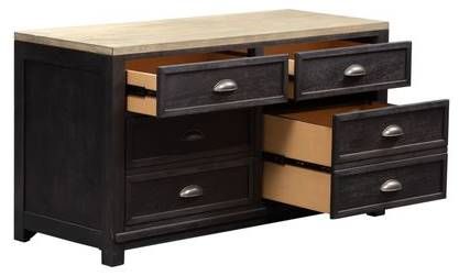 Liberty Furniture Heatherbrook Ash/Charcoal Credenza-4