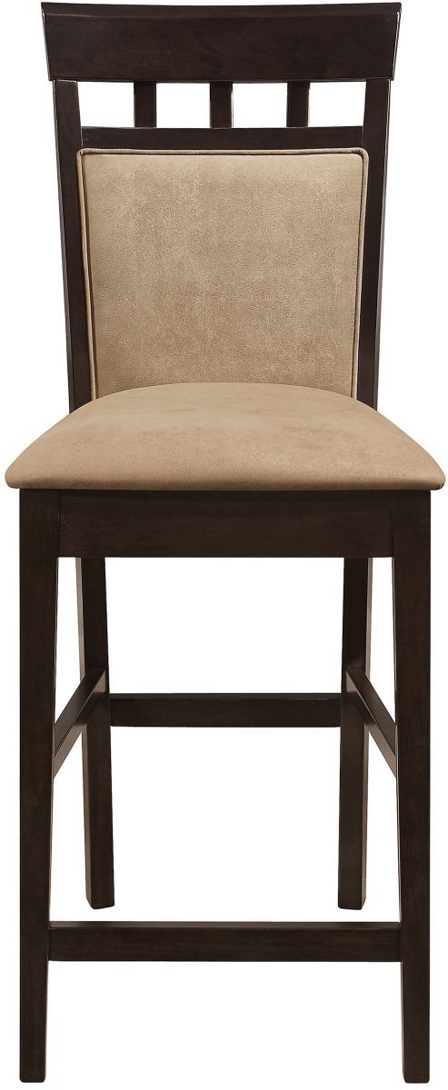 Coaster® Gabriel 2-Piece Cappuccino/Tan Bar Stools-2