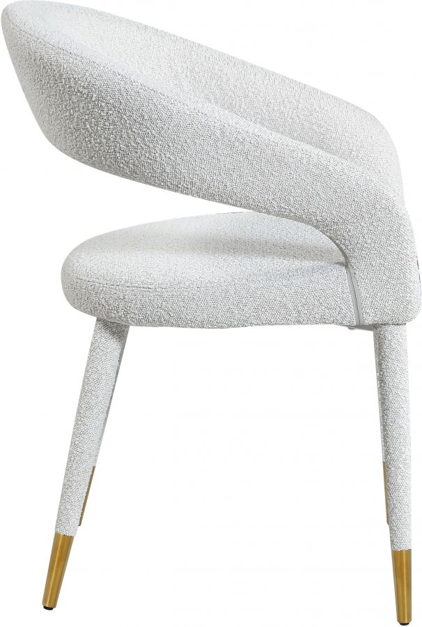 Meridian Furniture Destiny Cream Dining Arm Chair-2