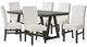 New Classic® Home Furnishings High Line 7-Piece Coffee/White Dining Set-0