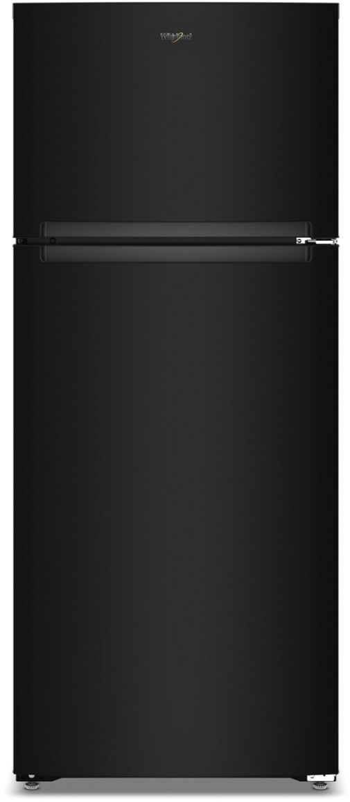 Whirlpool® 28" 18 Cu. Ft. Black Top Freezer Refrigerator with Total Coverage Cooling-0