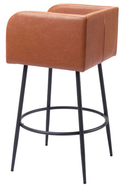 Zuo® Modern Horbat Brown Barstool-3
