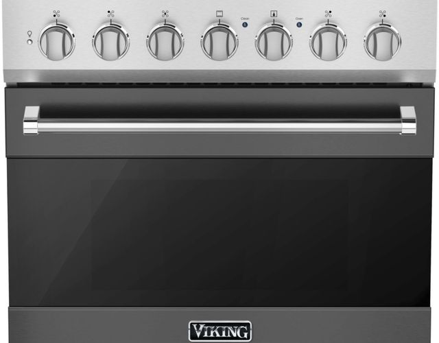 Viking® 3 Series 30" Damascus Gray Pro Style Gas Range-2