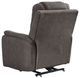 Signature Design by Ashley® Snowfield Gunmetal Power Lift Recliner-4