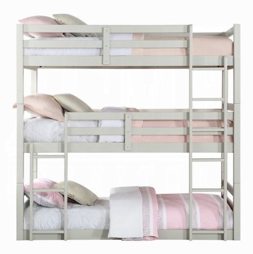 ACME Furniture Ronnie Light Gray Twin Over Twin Triple Youth Bunk Bed-3