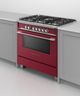 Fisher & Paykel 36" Red Pro Style Natural Gas Range-5