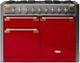AGA™ Elise Series 48" Stainless Steel Pro Style Dual Fuel Range with Piccadilly Red Door-0
