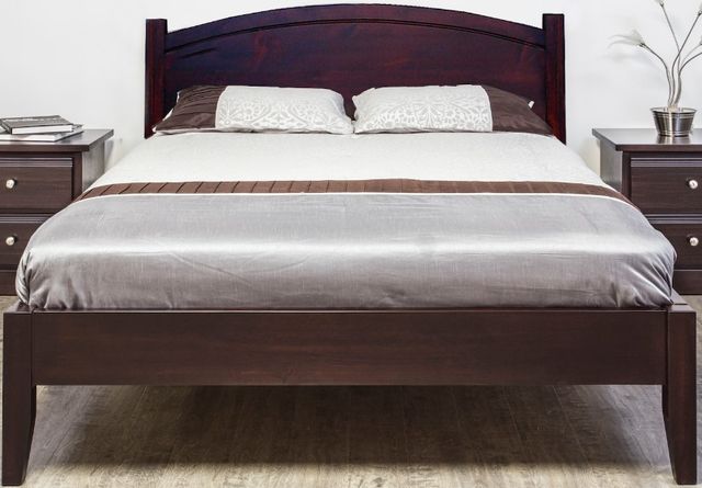 Mako Wood Furniture Claudette Brown King Panel Bed-0