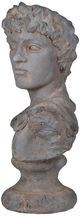 A & B Home Aged Gray Greek God Statue-3
