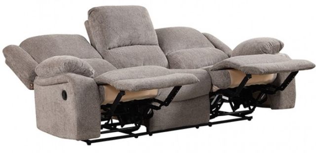 Furniture of America® Cosimo Mocha Manual Reclining Sofa-1