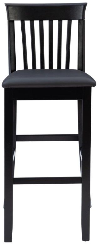 Linon Torino Black Mission Bar Stool-3