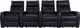 RowOne Galaxy II Home Entertainment Seating Black 4-Chair Straight Row-0