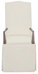 Fairfield® Customizable Entree Dining Camel Tall Back Skirted Arm Chair-1