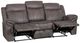 Powell® Galloway Stone Gray Manual Reclining Sofa-1
