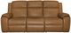 Flexsteel® Ziggy Camel Leather Power Reclining Sofa with Power Headrest and Lumbar-3