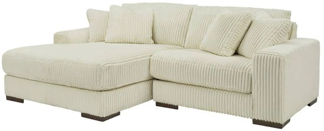 Signature Design by Ashley® Lindyn 2-Piece Ivory Left-Arm Facing Sectional and Chaise-0