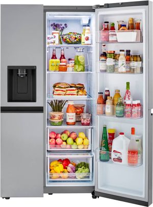 LG 36 in. 23.0 Cu. Ft. PrintProof Finish Stainless Steel Counter Depth Side By Side Refrigerator