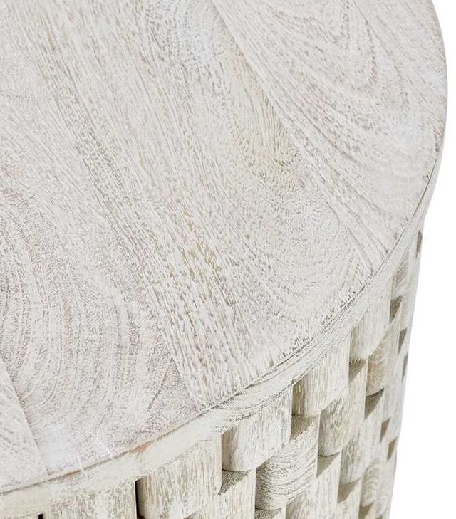Classic Home Norwood Cream Round End Table-2