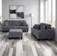 Furniture of America® Moretaine Dark Gray Loveseat-2