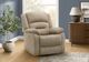 Monarch Specialties Inc. Beige Large Power Swivel Glider Reclining Chair with USB Ports-1