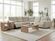 Kate Preston Home 5pc Selene Grey Power Reclining Sectional PLUS FREE Matching Recliner-1