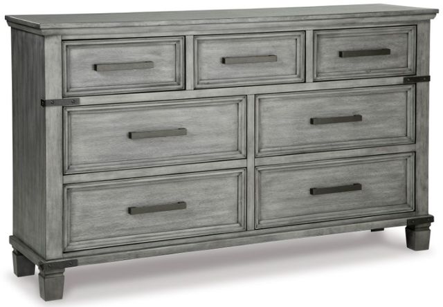 Signature Design by Ashley® Russelyn 5-Piece Gray California King Storage Bed Set-2