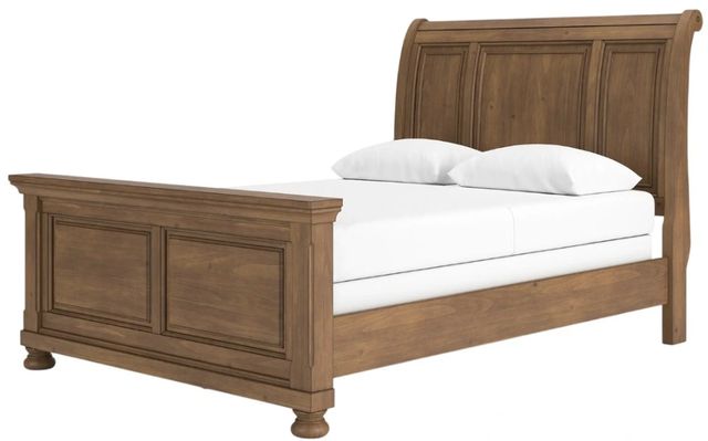 Signature Design by Ashley® Vandenmore Medium Brown King Sleigh Bed-3