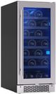 Zephyr Brisas 15" 4 Cu. Ft. Stainless Steel Built-In or Freestanding Wine Cooler-1
