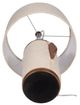 Sagebrook Home Ivory Ecomix Lamp with Wood Base-5