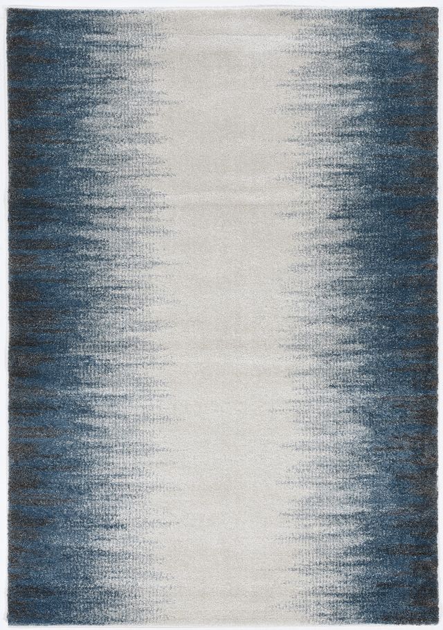 KAS Rugs Landscapes Ivory/Blue Ombre 5'x8' Rug-0