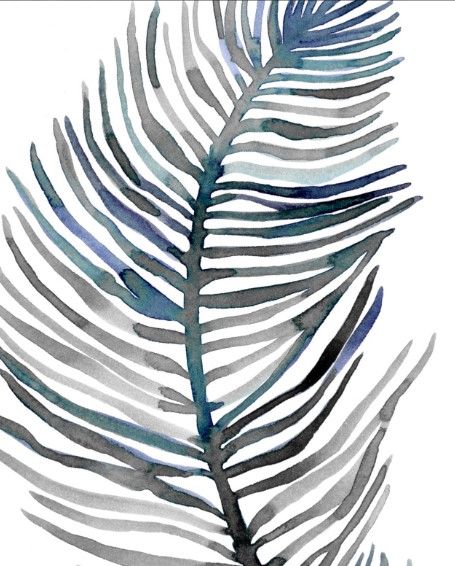 Classy Living Indigo Palm Wall Art-2