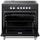 Verona® Ultima 36" Matte Black Pro Style Induction Range-1