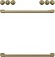 Café™ Brushed Brass Front Control Induction Knobs and Handle Kit-0