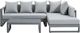 Enclover Oasis 3-Piece Dark Grey/Sunproof® VENAO Sectional Set With Right-Handed Chaise Lounge-0