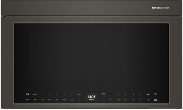 KitchenAid® 1.1 Cu. Ft. Black Ore Over The Range Microwave-0